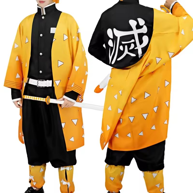 Men'S Kimono Accessories - Anime Agatsuma Zenitsu Cosplay Kostüm Perücke