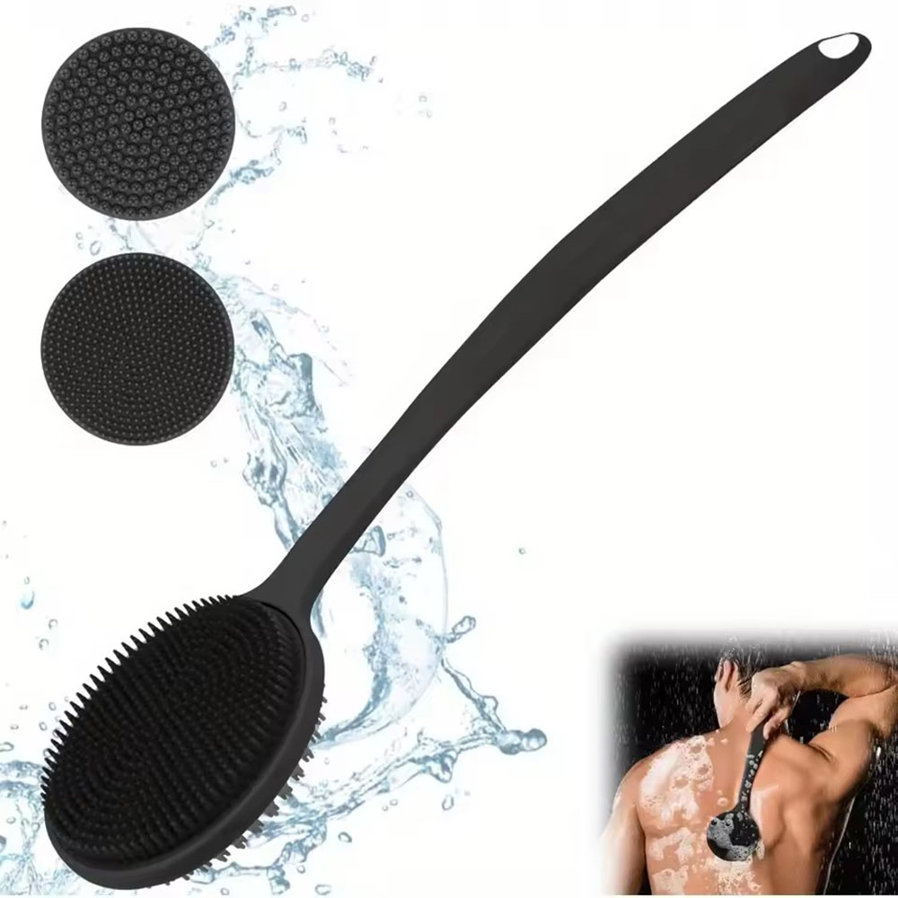 1 Stück Silikon-Rückenwäscher- – Men'S Accessories Types Bewertung und Preis